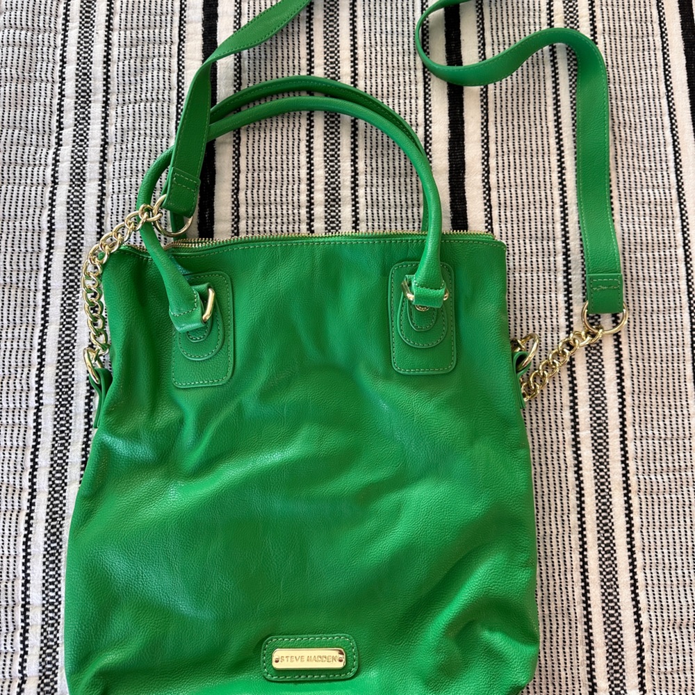 Steve Madden green cross body bag